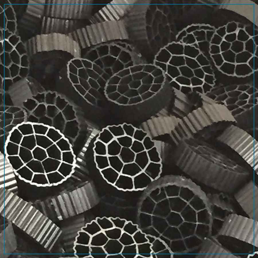 Meio filtrante do tipo biomídia