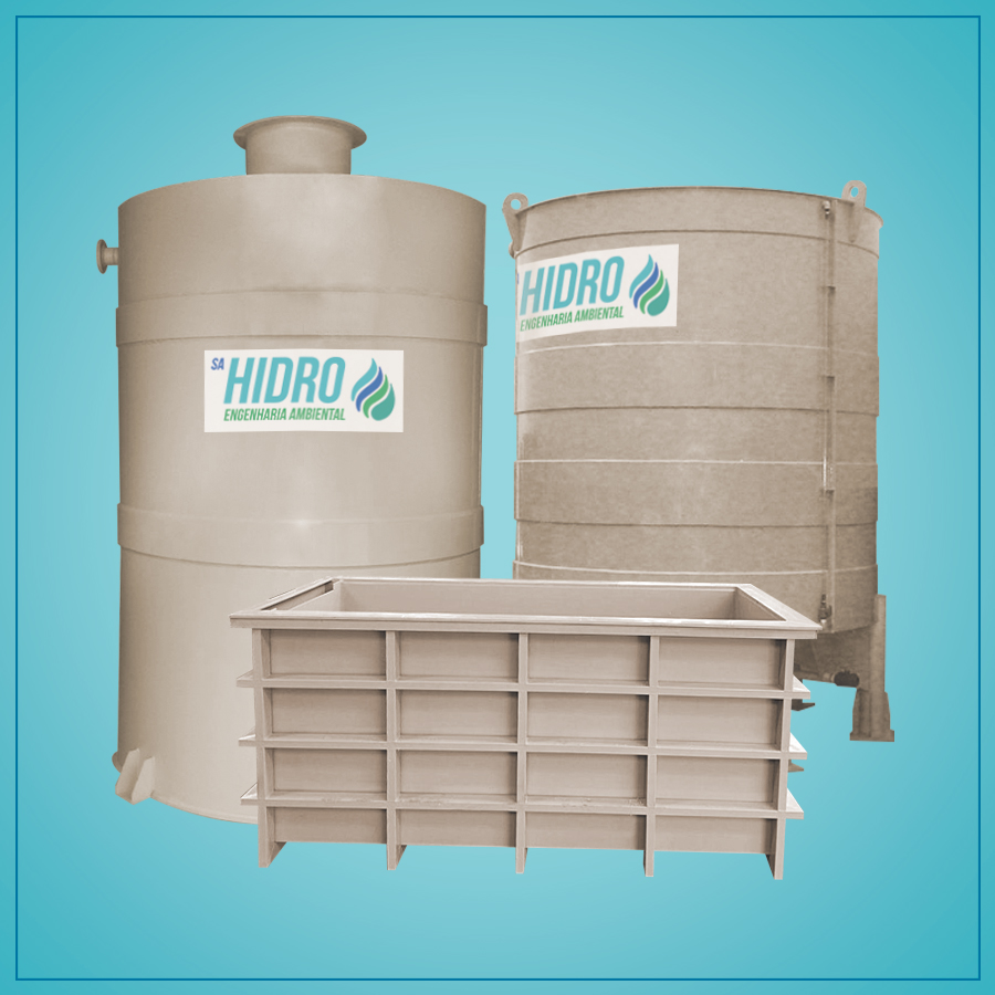 Tanques em polipropileno de diversos formatos